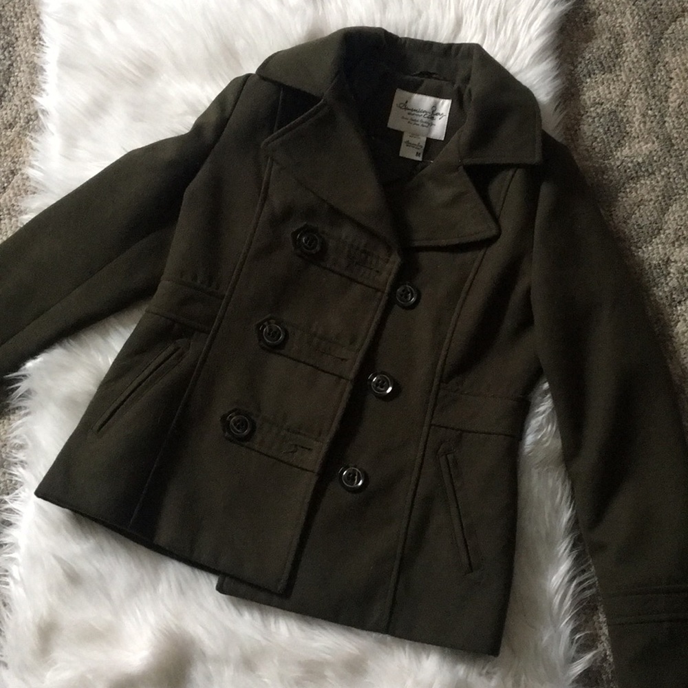 American Rag olive green trench